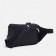 Zipper waist bag, external pocket, adjustable belt, black color