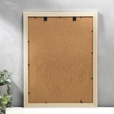 Photo frame plastic 30x40 cm "Sandless threads" champagne 44x34 cm-2
