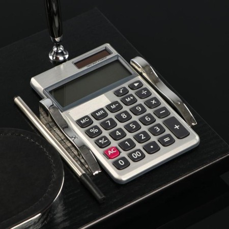 Set of desktop 6V1 with calculator, 16x36 cm, black-11