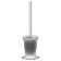 Holder with toilet ruff floor, matte glass, chrome, artwelle