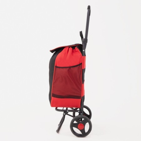 Carrier's cord bag, external pocket, black/red color-1