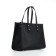 Women's bag with lightning, textura, average size, black color