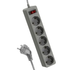 Extension cord with a network filter space FKSM3M-5G (G), 5x3m, IP20 2.2KWT