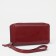 Women's wallet with a zipper, with a pen, red color