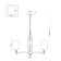 Suspended lamp Freya Fr1007PL-05BS Riverside, 660x660x1425 mm, E14, 5x40W, brass color
