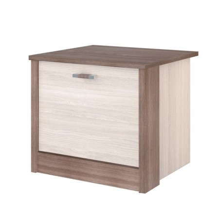 Bedside table "Nicole", 466 × 420 × 416 mm, door, color ash shimo light / dark