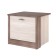 Bedside table "Nicole", 466 × 420 × 416 mm, door, color ash shimo light / dark
