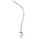 NLED-496-12W-W desktop lamp on a white clamp
