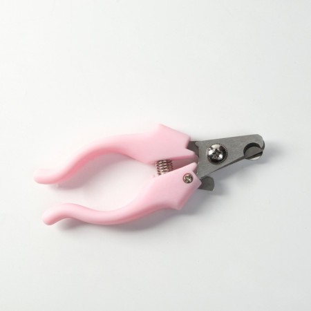Small side claws with curly handles, a hole of 9 mm, pink-3