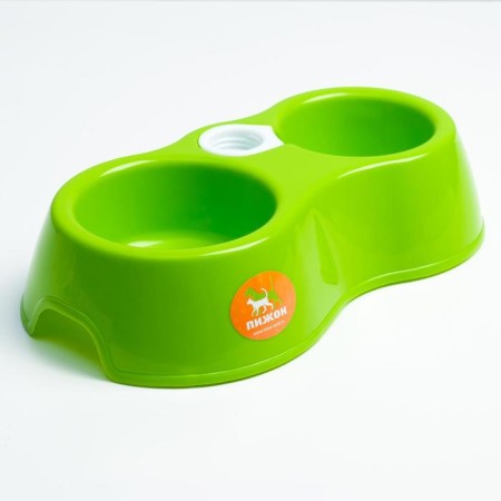 Double round bowl, 27 x 16 x 6.5 cm, green-1