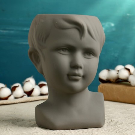Kashpo - VAZ "Penital" gray, 22x15cm-1