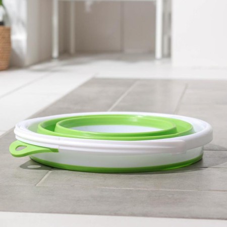 Folding bucket, 10 l, 35 × 33 × 24 cm, color mix-3