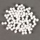 A set of textile details for the decor "bombs" 100 pcs. set, size 1 pc. - 0.6 cm, white color