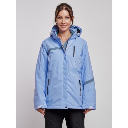 Ski jacket female winter, size 58, purple color