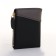 Women's wallet on the button, black color