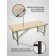 Cosmetological couch with a face for the face of the Massage Basic SV, size 180 × 60 × 72 cm, beige color