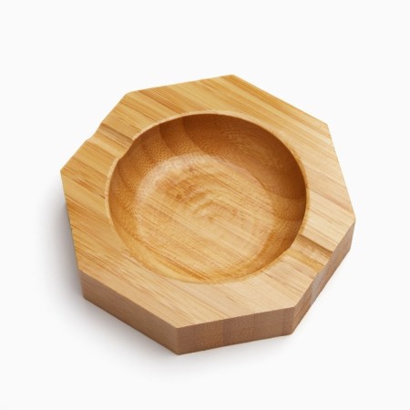 Bamboo ashtray, 10 x 10 x 2 cm-2