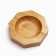 Bamboo ashtray, 10 x 10 x 2 cm