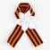A badge with a ribbon and a white flower on Victory Day “Remember! Proud! ”, 10.5 x 14 cm