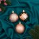 Set of balls plastic D-6 cm, 3 pcs "Northern Lights" classic, gold