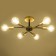Victoria chandelier 6x60W E27 gold+black 67x67x19cm SVK