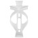 Dream Bike Flag holder, plastic, white color, without fasteners