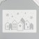 Plastic stencil "gingerbread houses", size 16x24 cm