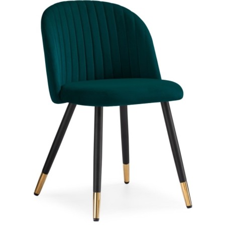 GABI Metal/velor, black/green 50x52x79 cm chair