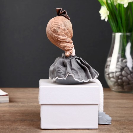 Souvenir Polystone "Baby in a dress with a lush skirt, with a bow" MIX 17x8x8 cm-5