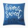 Case on the pillow Ethel "Home" 4 pcs, 40*40 cm, velor 100% p/e