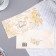 Money envelope "On a wonderful day of your wedding!" embossing, beige flowers, 17x8 cm