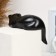 Figure "Vaska kitten" 14x19cm, black