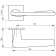 Separate handle Torso USS SN-3, color matte nickel