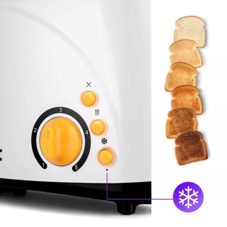 Toster KitFort KT-6205, 850 W, 5 modes of frying, 2 toasts, white-1
