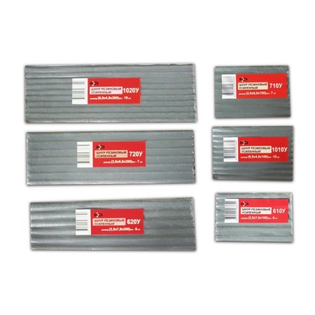Rubber 720U cord, reinforced, reinforced with thread of the cord, 2.6*6*200 mm
