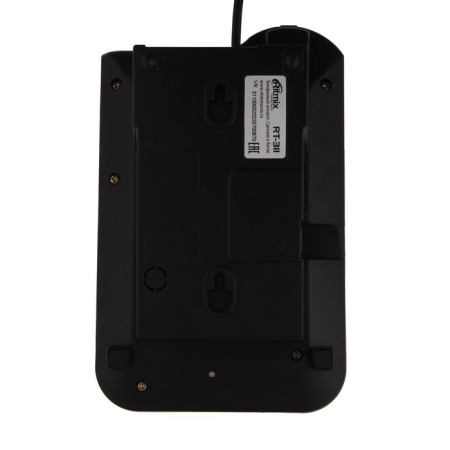 Wired phone Ritmix RT-311, repetition, disconnection of the microphone, indication, black-2