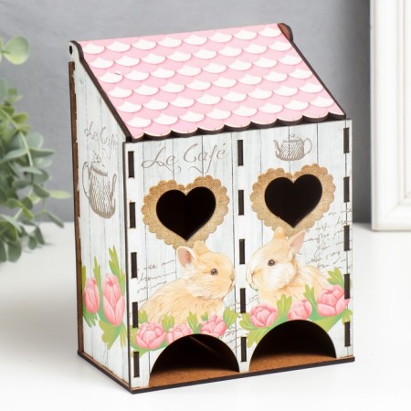 Tea house double "rabbits" 21x10.5x15.5 cm