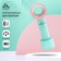 Luazon LOF-06 portable fan, unmistered, 3 speeds, 800 mAh, turquoise