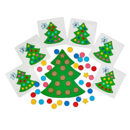 Mosaic "Smart Christmas tree", diameter of the circles - 2 cm-3