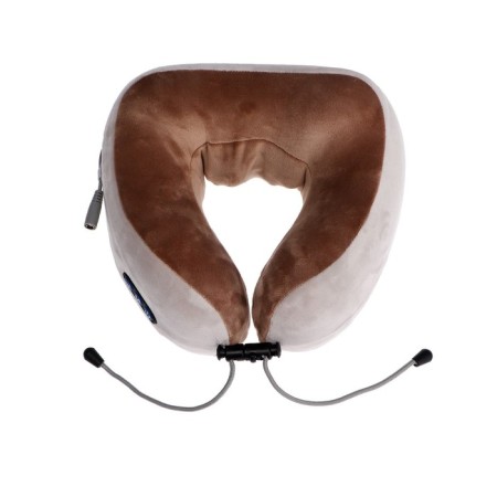 Massage pillow Luazon LEM-06, 3.7 W, 2 types of massage, IR water heating, battery, brown-3