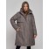 Coat insulated winter female, size 48, dark gray color