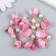 Decor for creativity Textile "Flower with a pearl. Orchid" set 10 pcs 2.5 cm