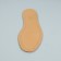 Antibacterial, two-layer, 35-36r-r insoles insole up shoes, pair, beige color, Leather Carbon