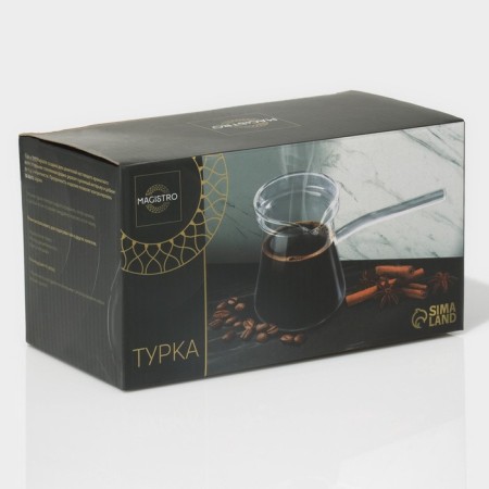 Glass Magistro “Arabica” glass, 350 ml, 18 × 8.5 × 10 cm-4