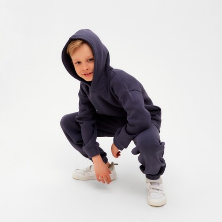 Costume for the boy Minaku: Basic Line Kids color gray, height 116-4