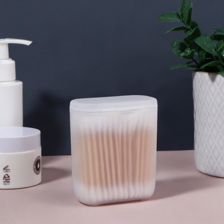 Organizer for storage, with a lid, 7.5 × 4 × 9 cm, white/translucent color-3