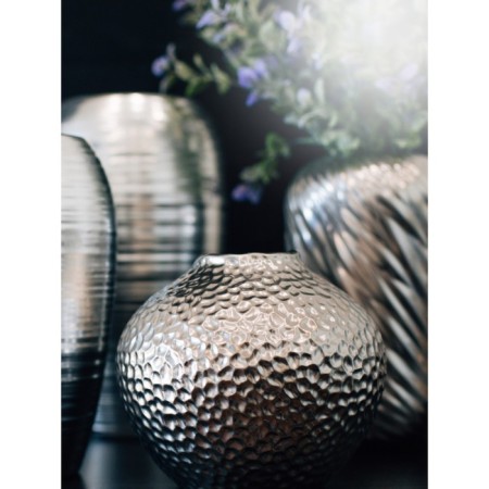 Decorative vase "Ethno", 20 × 20 × 17 cm, silver color-4