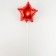 Foil ball 9 "Star", red