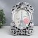 Photo frame plastic 13x18 cm oval "aristocrat" dark silver 28x18.5 cm