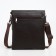 Male bag on the Textura valve, outer pocket, brown color
